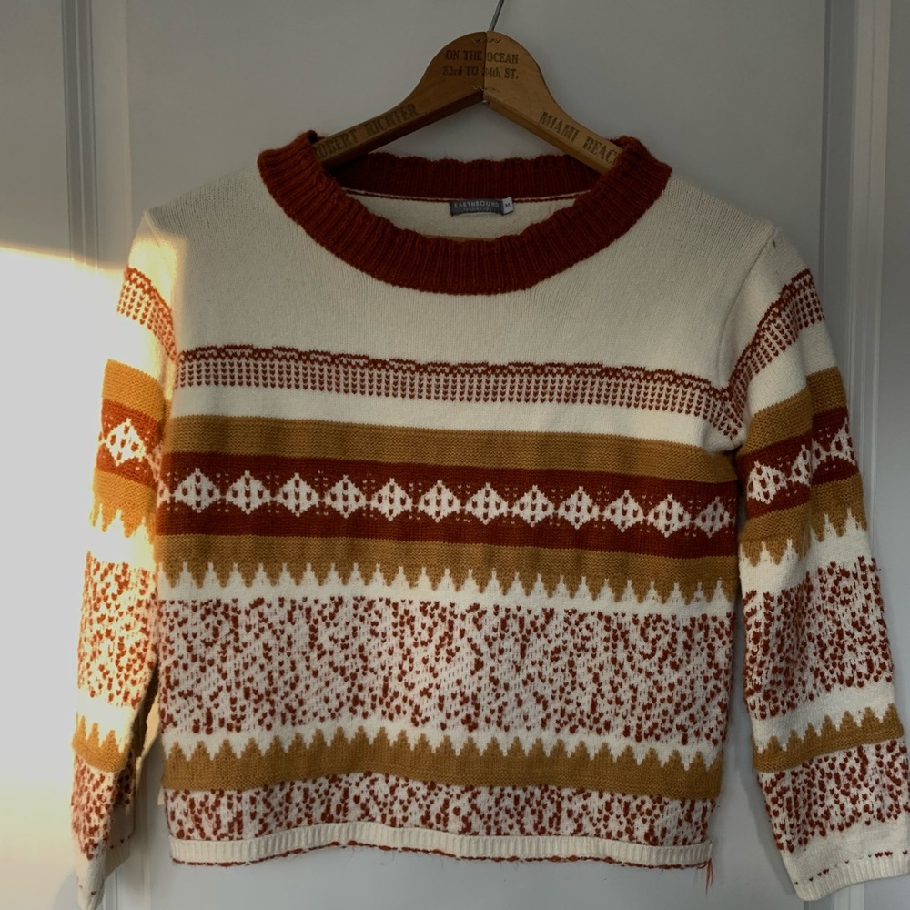 SUPER cozy cropped 3/4 sleeve sweater